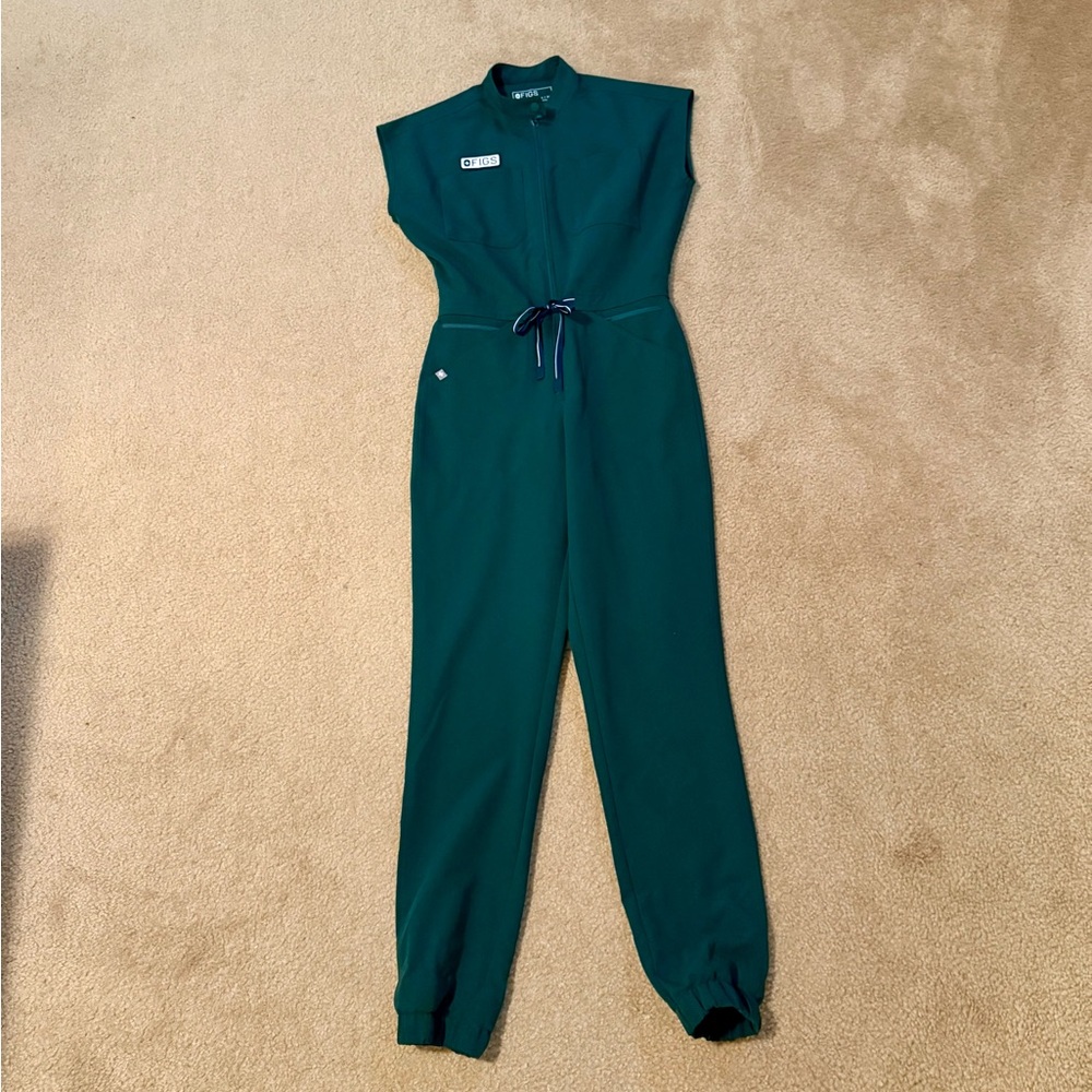 Figs British Racing Green Jumpsuit